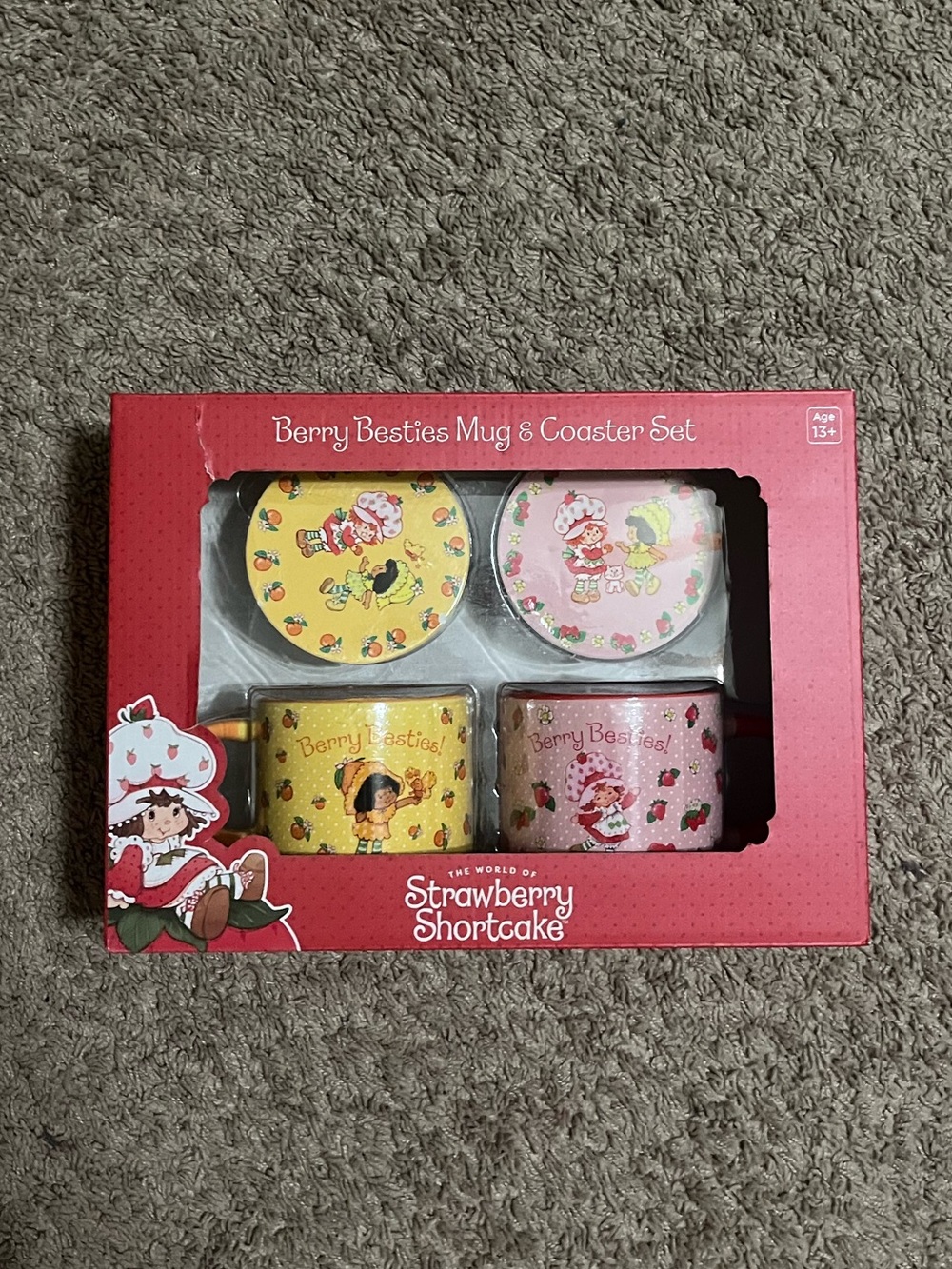 Strawberry Shortcake Berry Besties Mug & Coaster Set Culturefly Orange Blossom